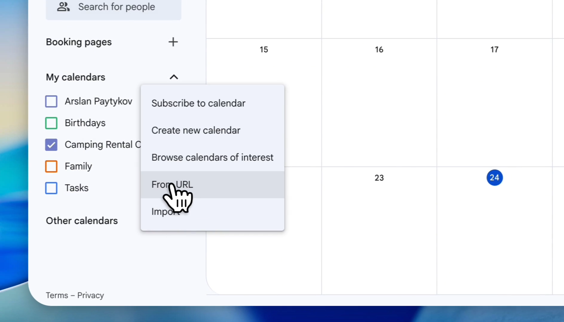 Step 5: Click From URL